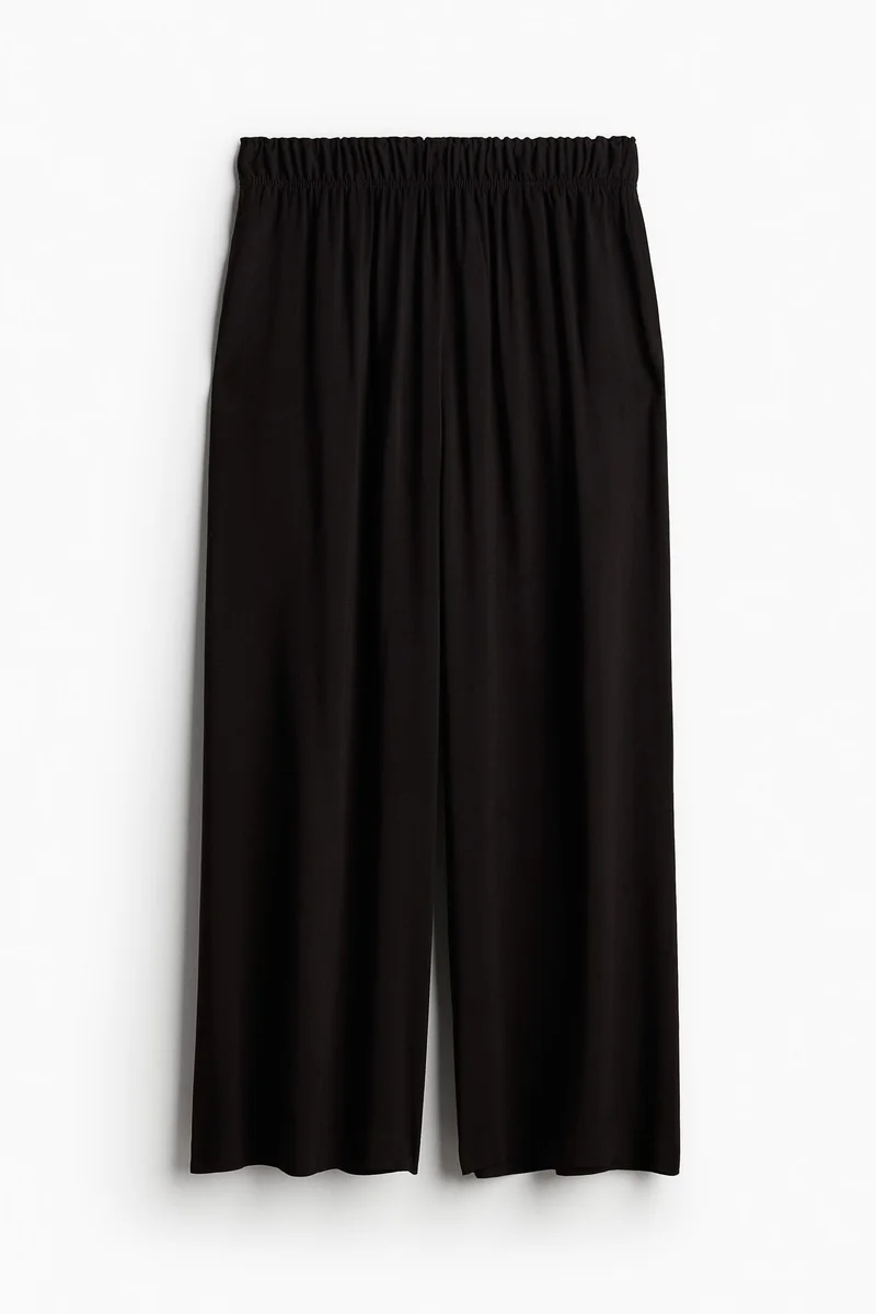 اتش اند ام Cropped pull-on trousers