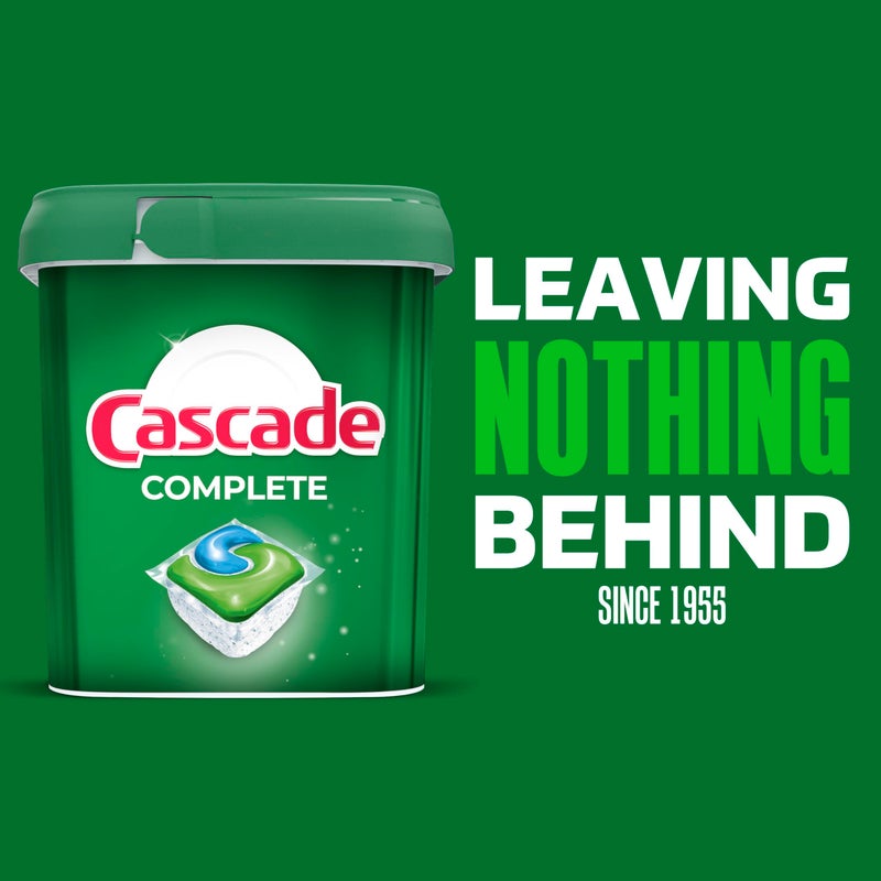 Cascade Complete Action Dishwasher Detergent Pods Fresh Scent Dishwasher Pods and Tablets, Powerful Dishwashing Detergent for Spotless Dishes, Grease-Fighting Dish Pods and Dish Tabs, 43 Count - Image 3