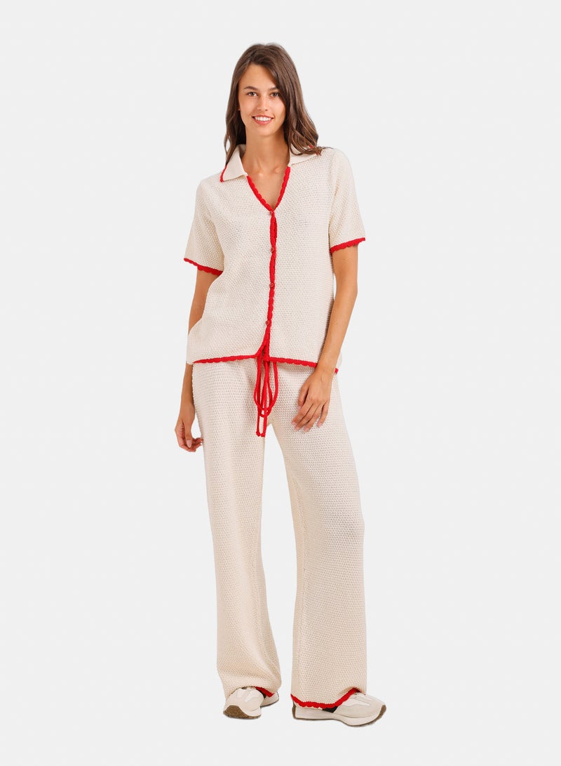 Carina Contrast Trim Beach Set - Image 1