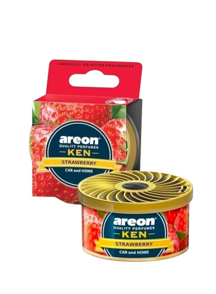 Areon Kin Strawberry Car Air Freshener - Image 1