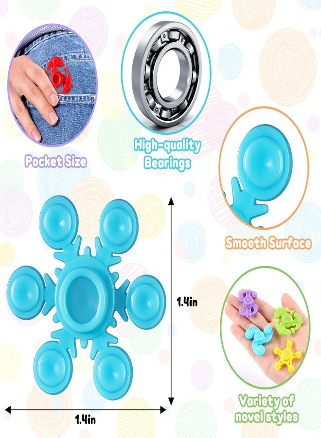 جيجيلي ١٢٠ قطعة من ألعاب فيدجيت سبينر كجوائز للفصول الدراسية، مجموعة ألعاب فيدجيت صغيرة للأطفال لتخفيف القلق والتوتر، مناسبة للأطفال المصابين بالتوحد واضطراب فرط الحركة ونقص الانتباه، حشوات لسلال عيد الفصح، هدايا لحفلات أعياد الميلاد، حشوات لأكياس الهدايا، ألعاب صندوق الكنز - Image 3