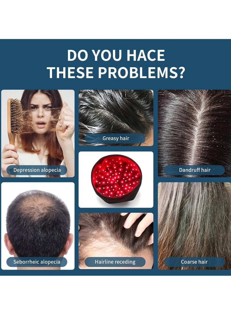 Red, infrared and blue light therapy for hair growth and pain relief, 460nm 660nm 850nm therapeutic caps, LED infrared therapeutic red light lamps for hair loss, pain, hair regrowth