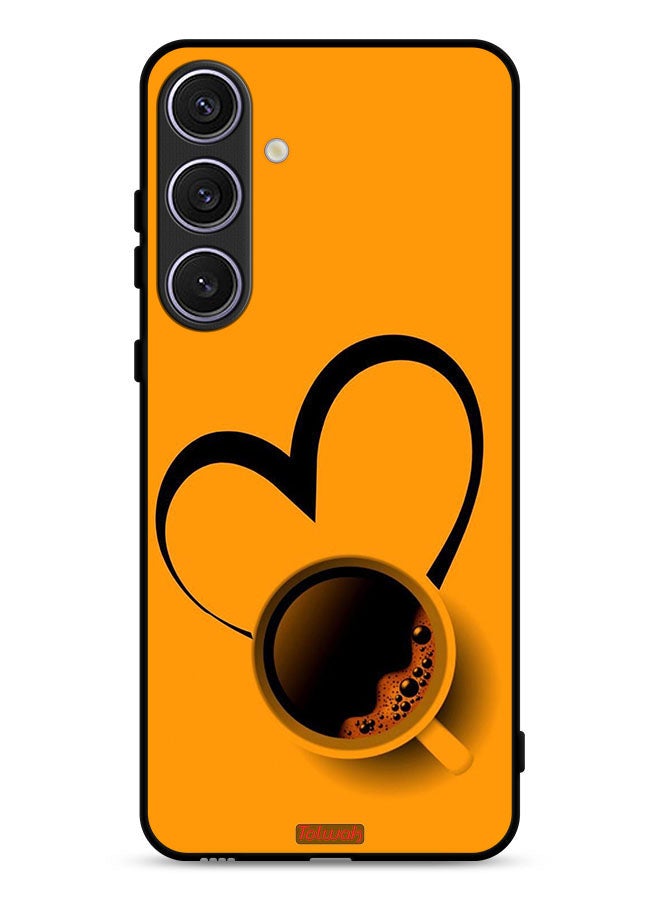 Tolwak Samsung Galaxy S25 FE Protective Case Cover Coffee Cup Art - Image 1