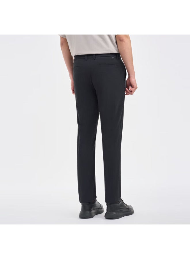 Joeone Men's Casual Pants Men'ssummer Thin Easy Care Ice Silk Pants Men - Image 2