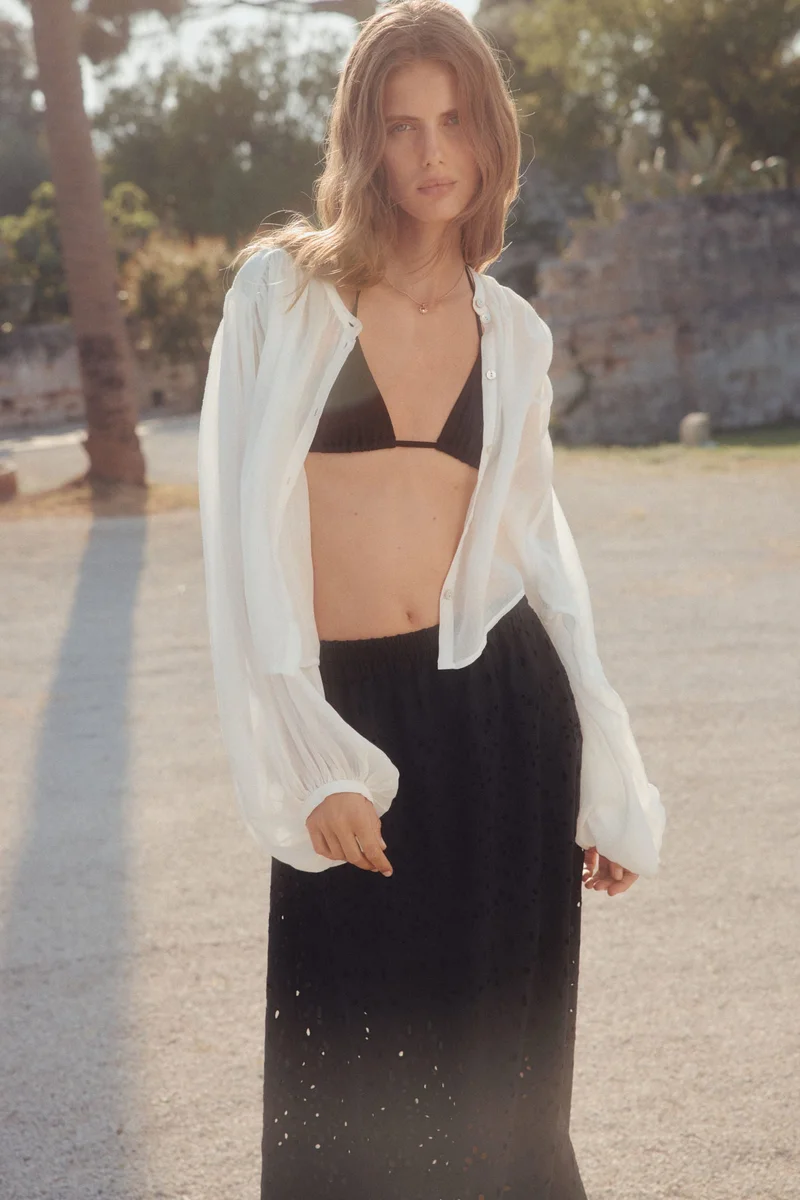 H&M Broderie anglaise skirt