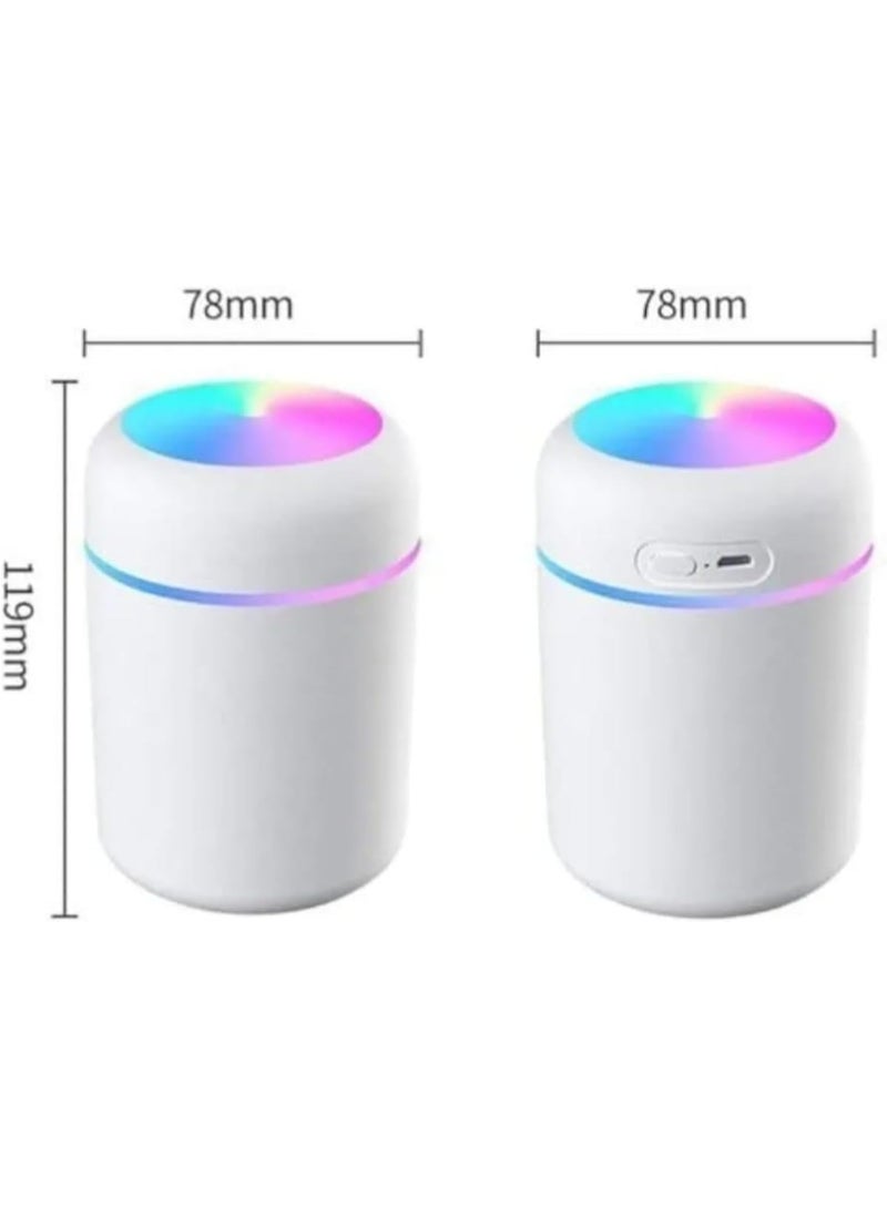3-iN-1Mini Humidifier, Portable Essential Oil Diffuser with Night Light, Perfect for Home, Office, Car With Premium Led Night Light (Multicolor) - Image 2