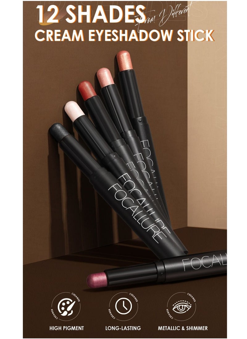 FOCALLURE - Shimmer Cream Eyeshadow Stick #14 Gossip - Image 1