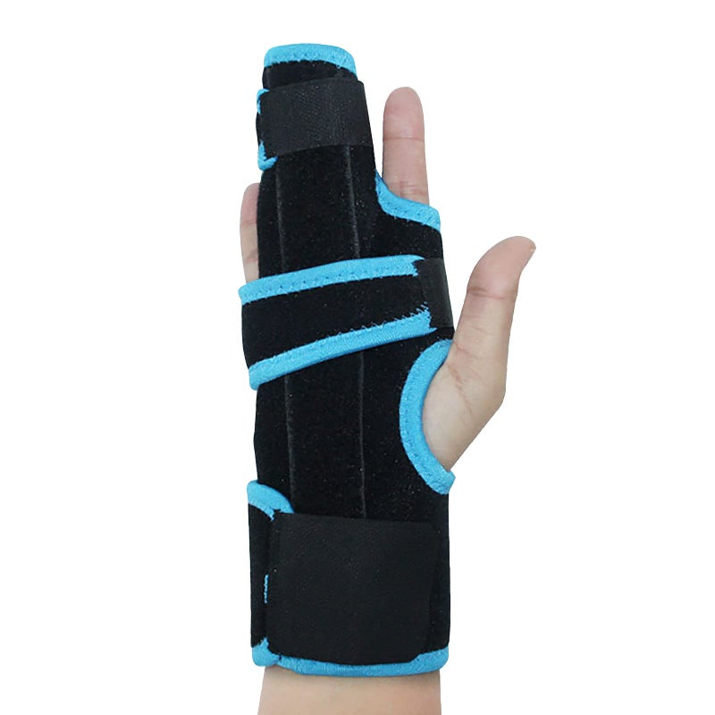 Finger Splint Adjustable Two Finger Stabilizer Straightener Immobilizer Hand Support Brace for Arthritis Fracture Broken Dislocated Trigger Finger fits Left or Right Hand