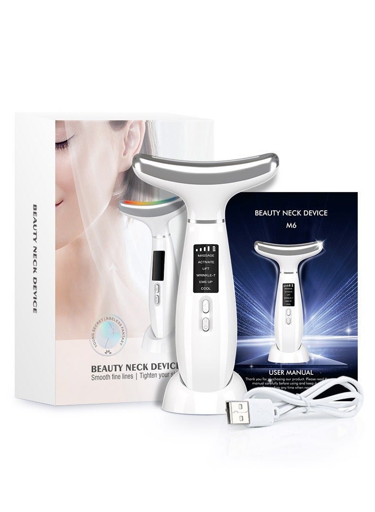 Furtey Neck Face Beauty Device Facial Lifting Machine EMS Face Massager Reduce Double Chin Anti Wrinkle Skin Tightening Skin Care Tools - Image 1