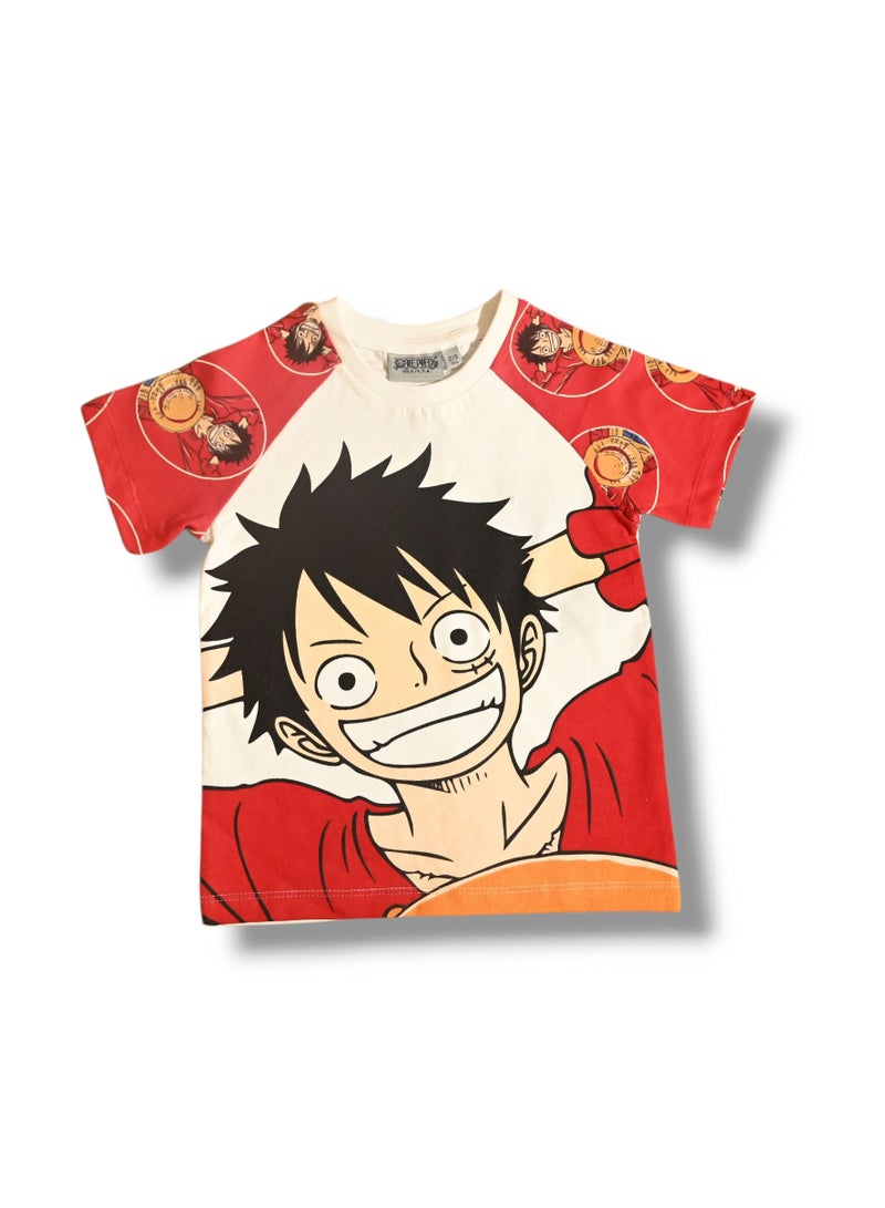 وان بيس قطعة واحدة - طقم تي شيرت وشورت للأولاد - Image 2