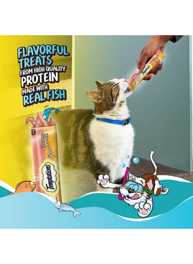 Temptations Cat Creamy Purrrr-Ee, Salmon & Cheese Flavour, Adult 1152G, Pack Of 24 - Image 2