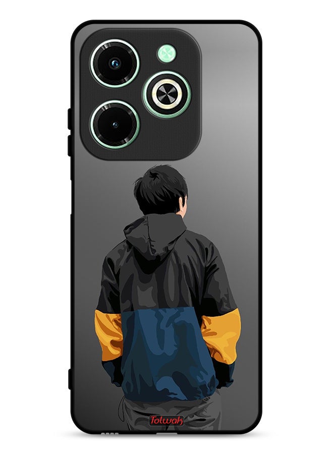 Tolwak Infinix Hot 40i 4G Protective Case Cover Boy Portrait Art - Image 1