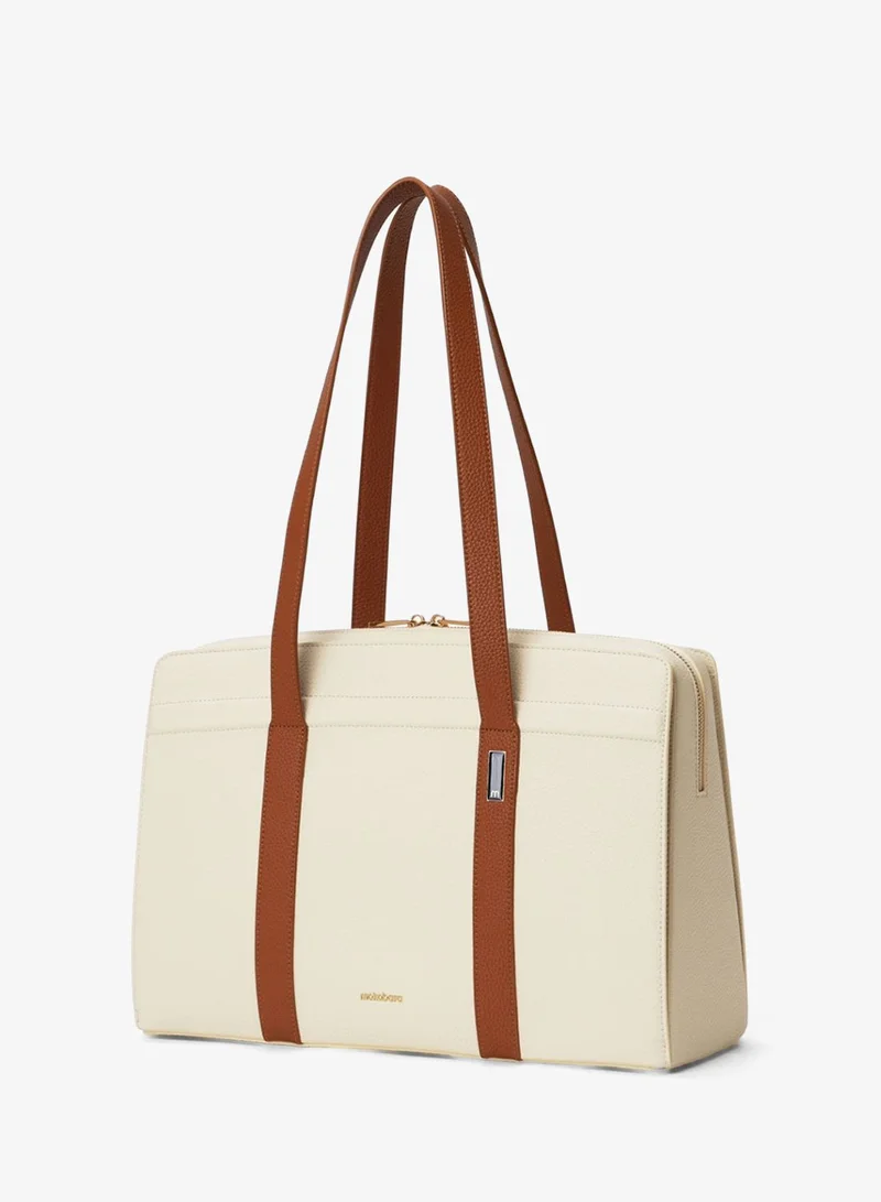 موكوبارا للتجارة ذ.م.م حقيبة سيلستي توت جلد نباتي فاخر | كريم جوز الهند .