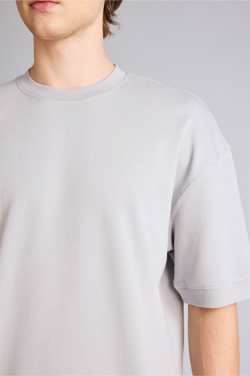 DeFacto Grey Man Loose Fit T-Shirt Casual - Image 4