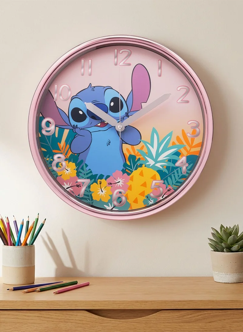 Disney Lilo & Stitch Round Wall Clock for Kids Bedroom - LAS3066ARG