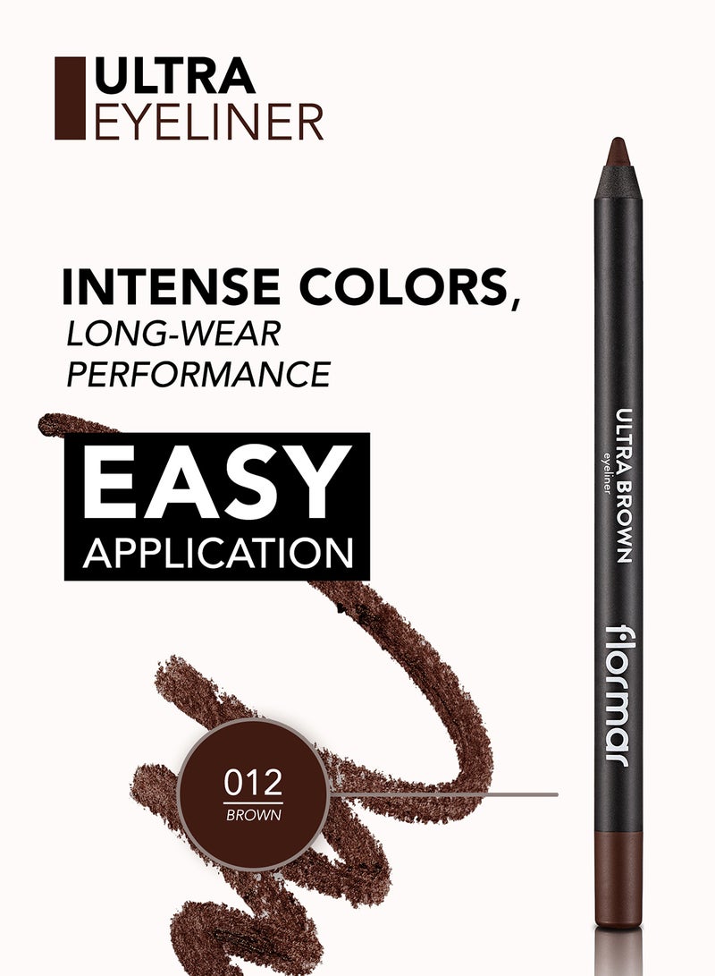 flormar Ultra Eyeliner Pencil 12 Brown - Image 4