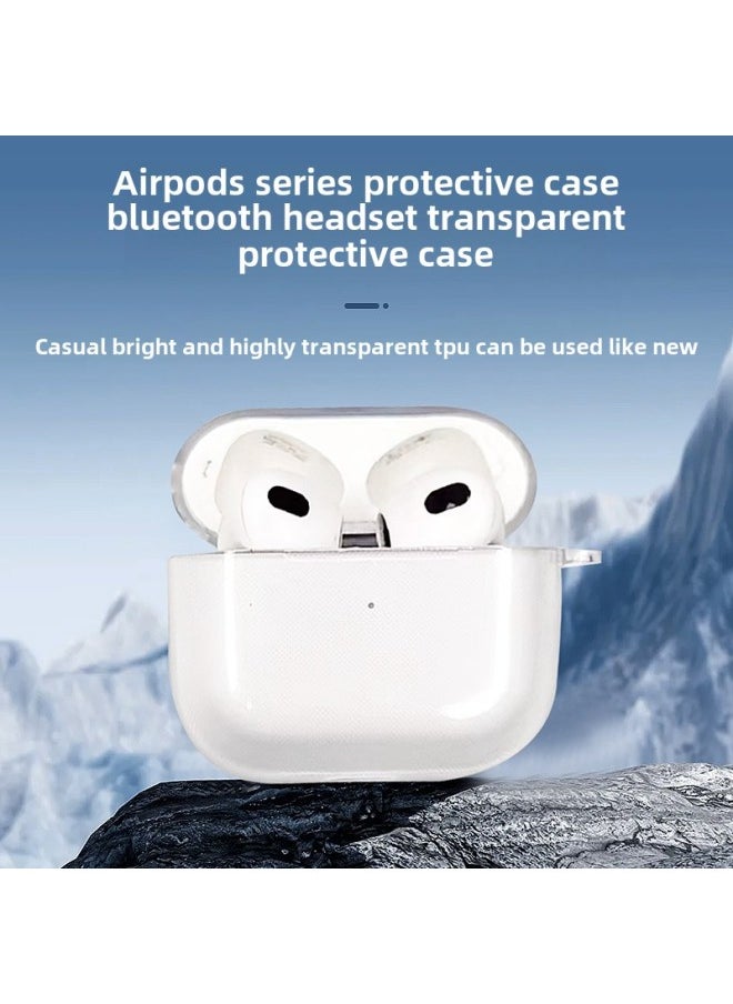 Generic - Transparent Tpu Material Suitable For Airpods Protective Case Apple Pro2 Earphone Case 2/3/4/5 Generation Earphone Case Batch-Color:Color Customization Material-Applicable Model:Airpods Pro2 - Image 1