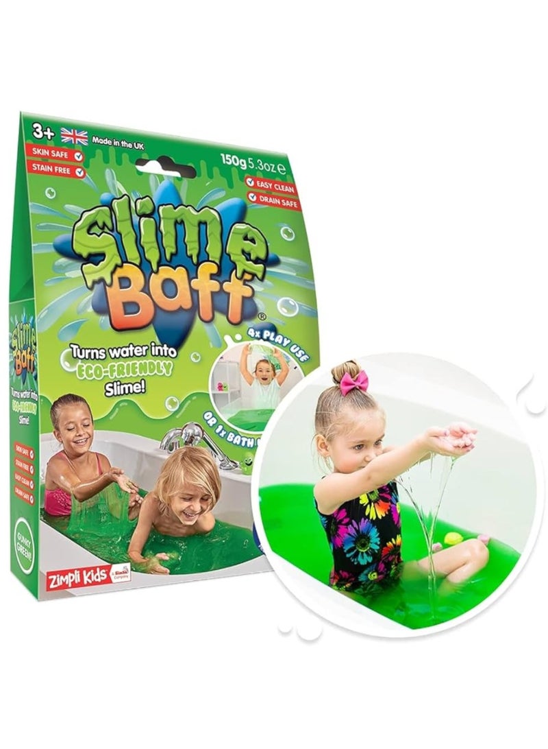 زيمبلي كيدز Slime Baff Gunky Green Bath Slime Powder, 150g Sensory Play Bath Fun for Kids - Image 3