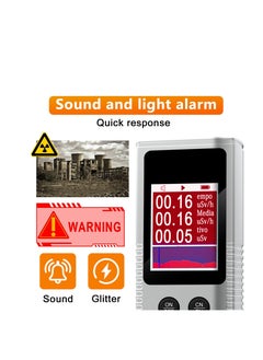 Excefore Geiger Counter Dosimeter for Nuclear Radiation, Portable Radiation Detector, Rechargeable Radiation Monitor with LCD Display, for Measuring Radioactivity Radiation Detection Device X γ β Rays  - Image 3