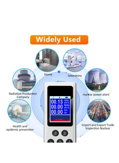 Excefore Geiger Counter Dosimeter for Nuclear Radiation, Portable Radiation Detector, Rechargeable Radiation Monitor with LCD Display, for Measuring Radioactivity Radiation Detection Device X γ β Rays  - Image 4