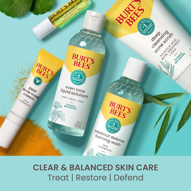 Burt's Bees Herbal Blemish Stick, 0.26 Fl Oz (Pack of 2), Tea Tree Oil Infused, Soothing, Exfoliating, Cleansing, Unisex - Image 5