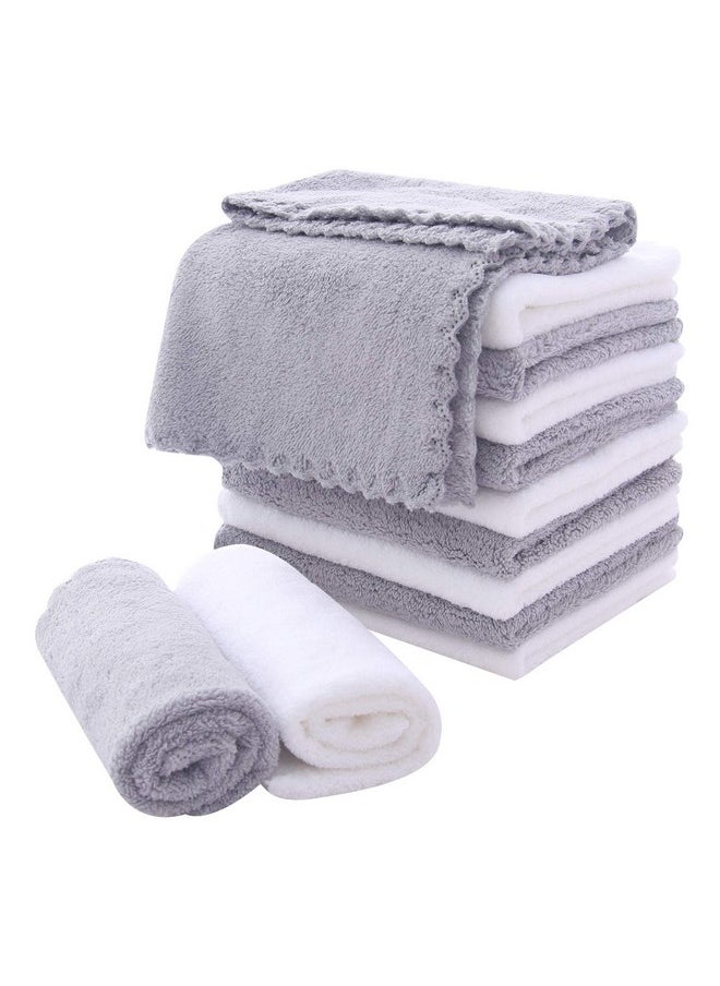 MOONQUEEN - MOONQUEEN Microfiber Facial Cloths Fast Drying Washcloth 12 pack - Premium Soft Makeup Remover Cloths - Highly Absorbent - Image 1