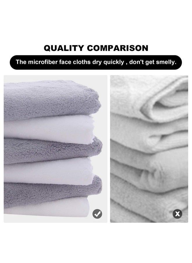 MOONQUEEN - MOONQUEEN Microfiber Facial Cloths Fast Drying Washcloth 12 pack - Premium Soft Makeup Remover Cloths - Highly Absorbent - Image 1