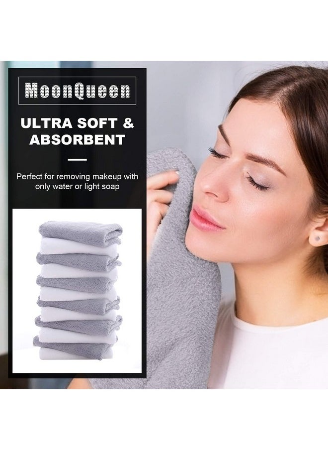 MOONQUEEN - MOONQUEEN Microfiber Facial Cloths Fast Drying Washcloth 12 pack - Premium Soft Makeup Remover Cloths - Highly Absorbent - Image 1