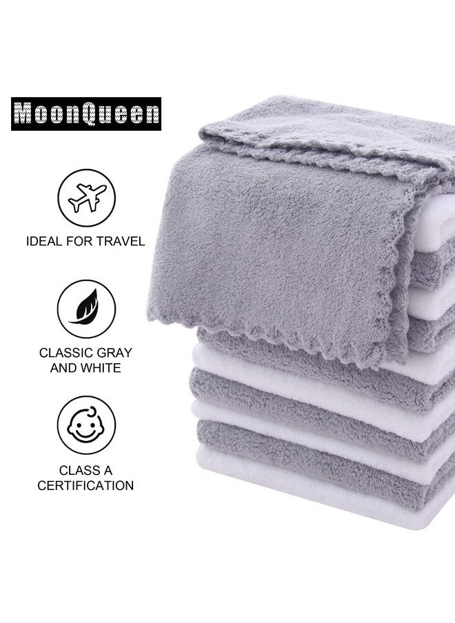 MOONQUEEN - MOONQUEEN Microfiber Facial Cloths Fast Drying Washcloth 12 pack - Premium Soft Makeup Remover Cloths - Highly Absorbent - Image 1