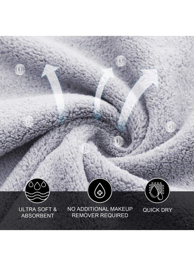MOONQUEEN - MOONQUEEN Microfiber Facial Cloths Fast Drying Washcloth 12 pack - Premium Soft Makeup Remover Cloths - Highly Absorbent - Image 1