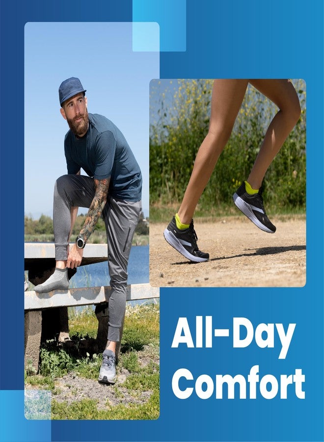 Balega Hidden Comfort Performance No Show Athletic Running Socks for Men and Women (3-Pack), White, Medium - Image 2