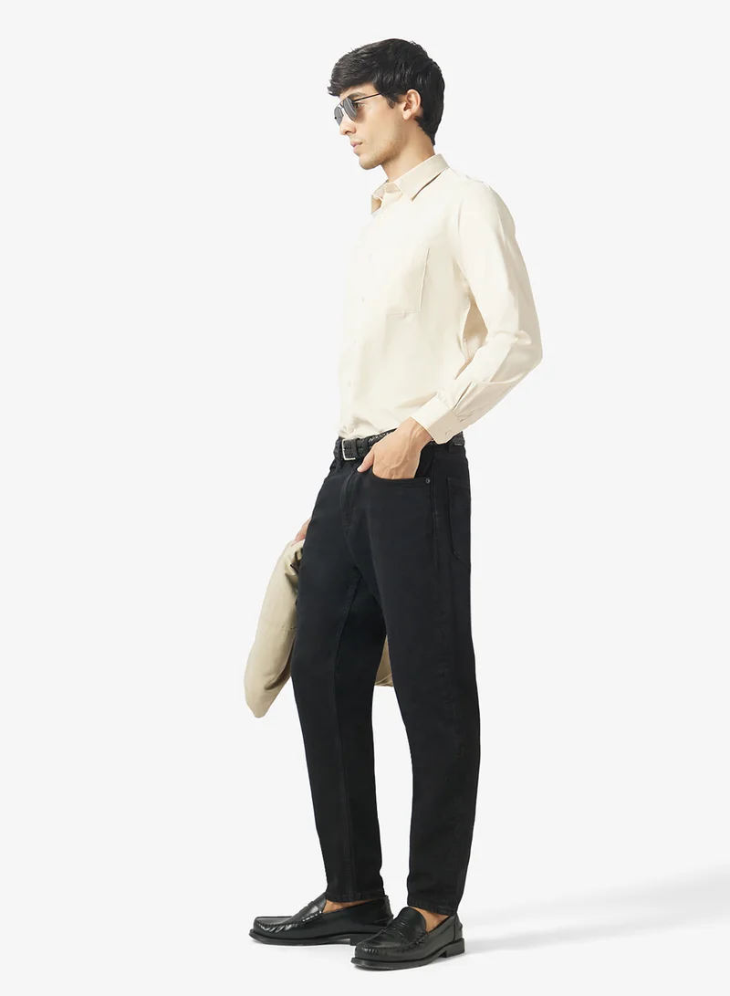 Robert Wood Men Plain Cotton Shirt