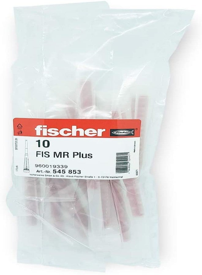 fischer FIS MR Plus Static Mixer for 10.1 Oz Cartridges, 10pcs Polybag, Mixing Nozzles for Injection Mortar, Ensures Proper Resin & Hardener Mixing for Safe, Strong Anchoring - Image 2