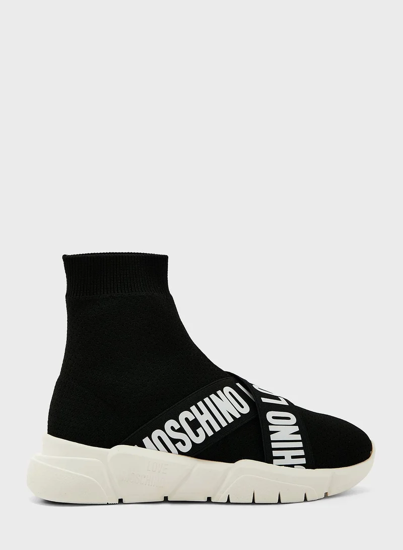 Love Moschino Love Moschino Socks High Top Sneakers