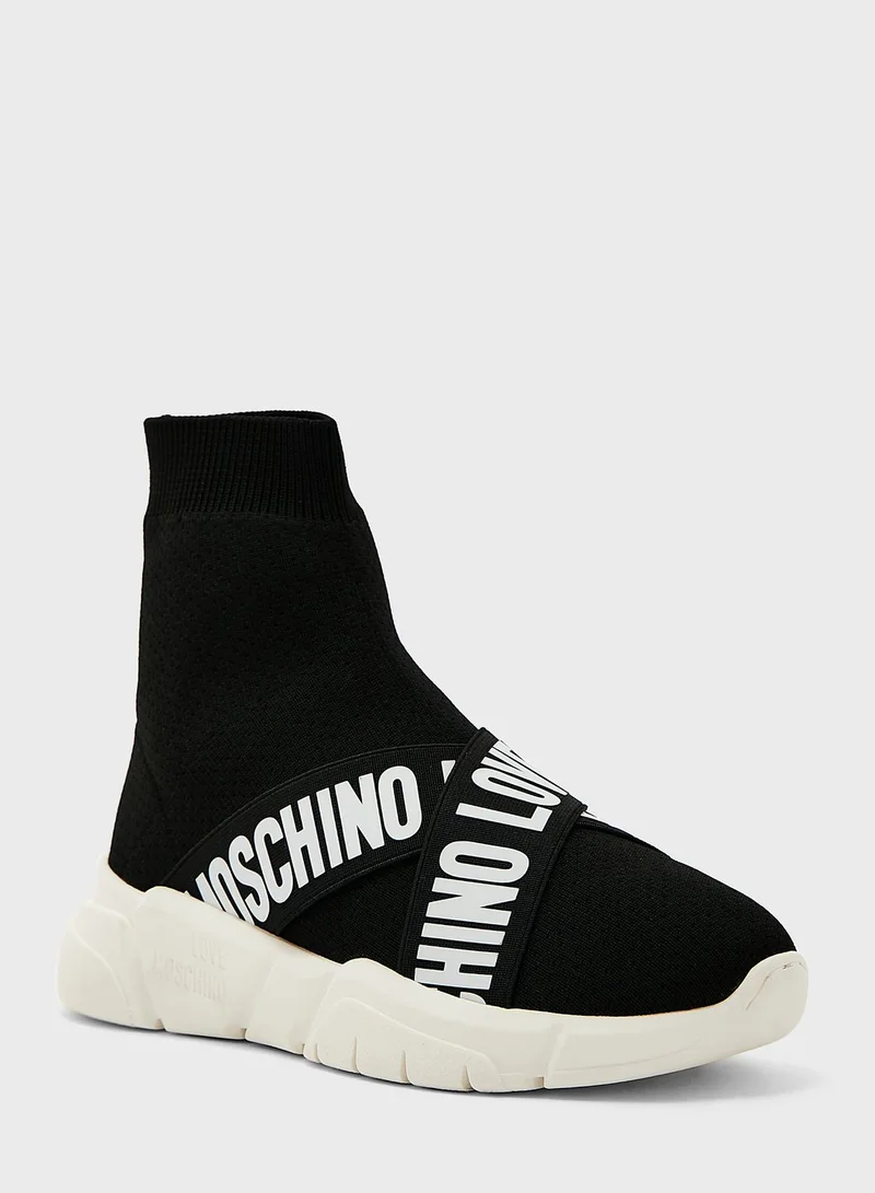 Love Moschino Love Moschino Socks High Top Sneakers