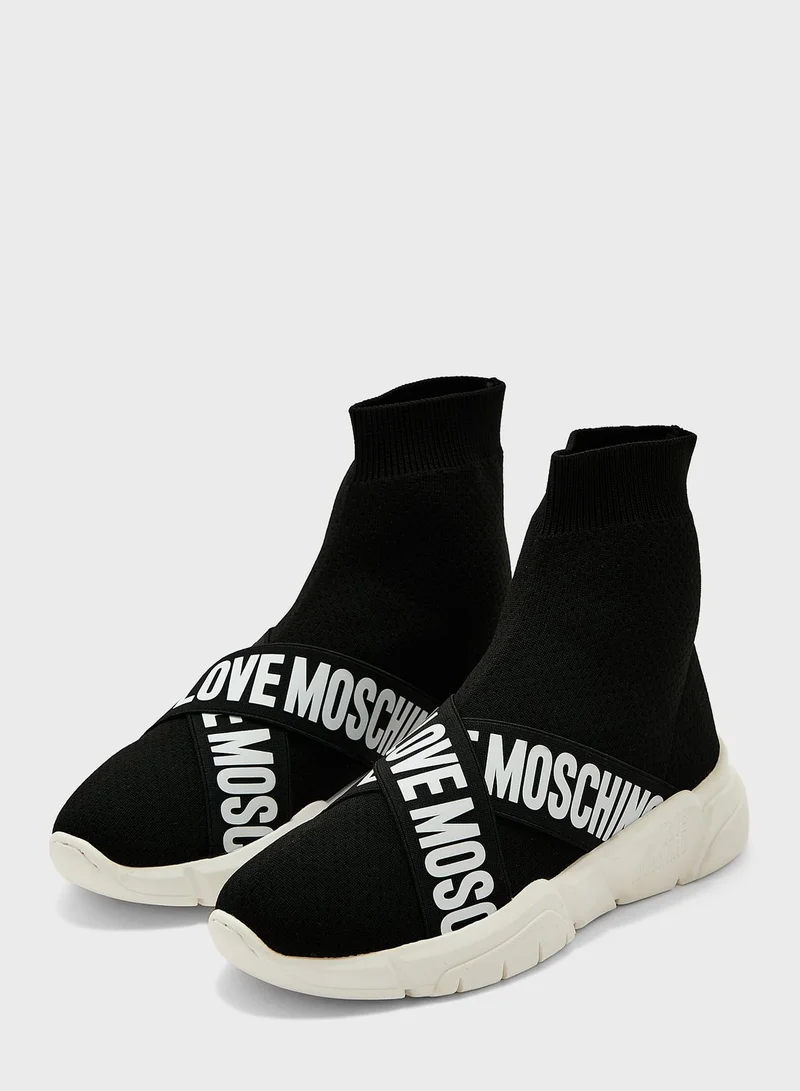 Love Moschino Love Moschino Socks High Top Sneakers