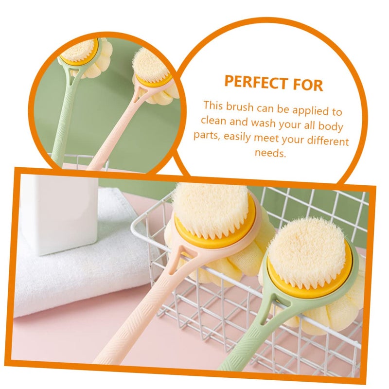 Long Handle Bath Brush With Soft Nylon Bristles For Exfoliation And Back Scrubbing - Image 4