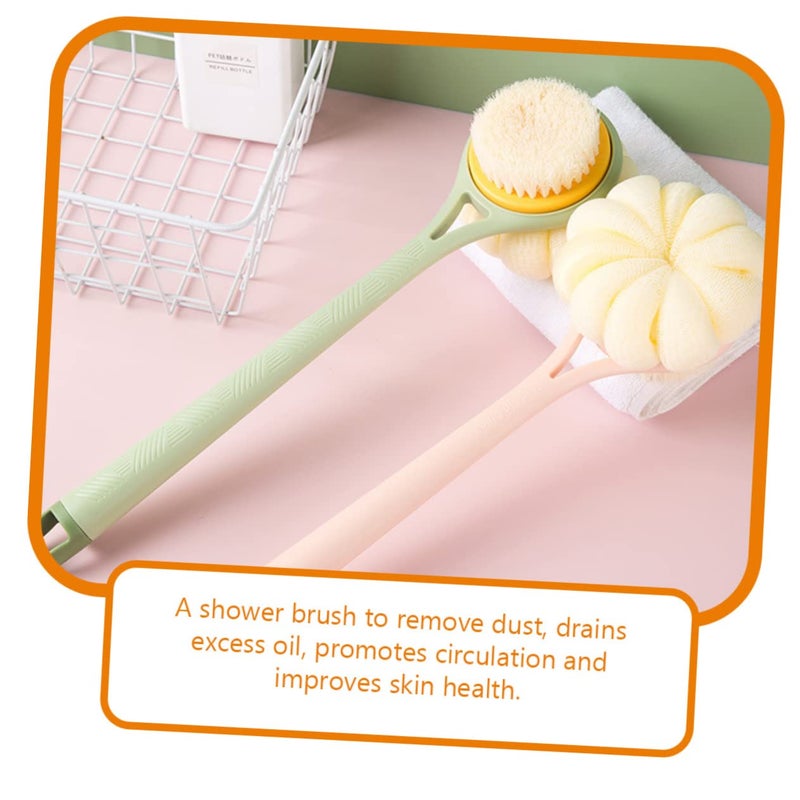 Long Handle Bath Brush With Soft Nylon Bristles For Exfoliation And Back Scrubbing - Image 5