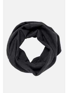 Tchibo Men Multifunctional Scarf With Merino Wool, Black  - Image 3