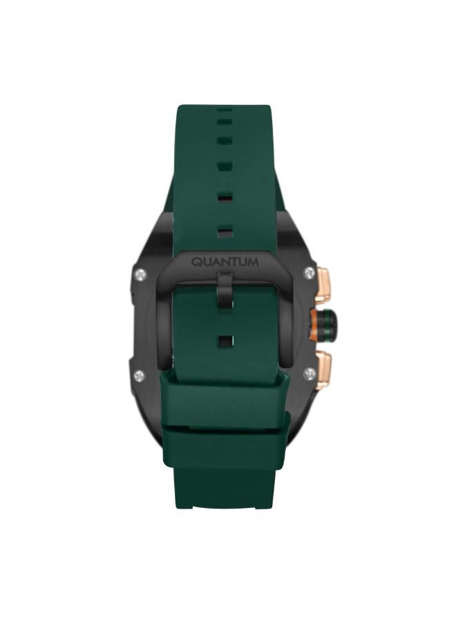 Quantum Men's Silicone Chronograph Watch HNG1080.451 - 43 mm - Image 4