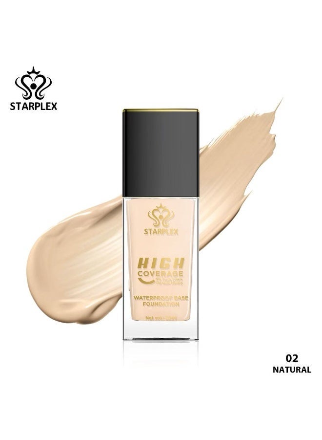 STARPLEX Liquid Foundation Full Coverage Matte Foundation 30ml NATURAL, Waterproof Long Lasting Oil Control, Poreless Lightweight Breathable, Transfer Proof No Stick to Clothes Scarf - Image 5