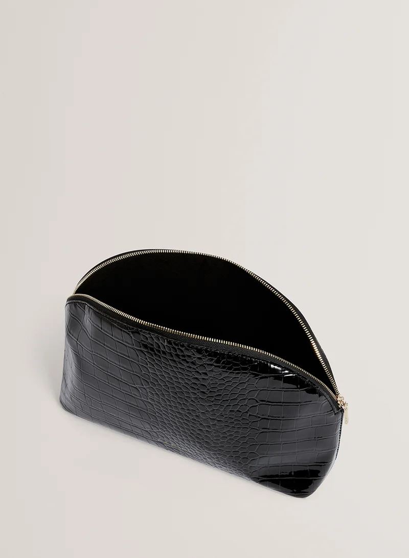 Ted Baker Valoris Croc Effect Cosmetic Bag
