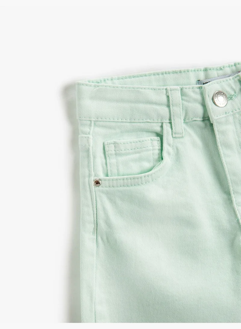 كوتون Straight Jeans - Pockets Relax Fit