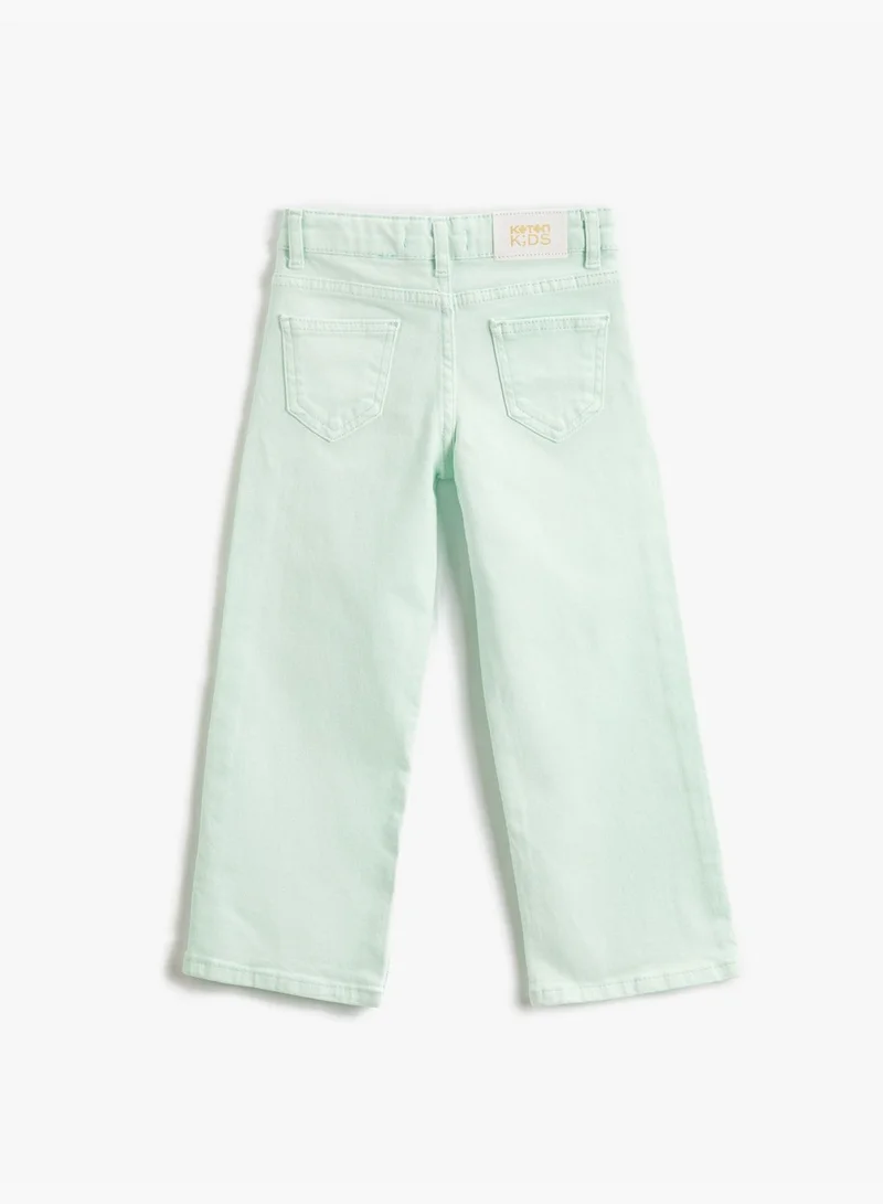 كوتون Straight Jeans - Pockets Relax Fit