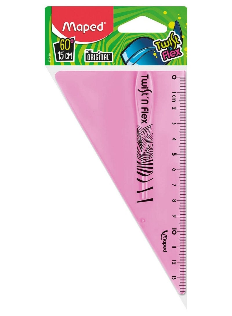 Maped 60 Degree "Twist'N" Flex Set Square - Multicolor - Image 1