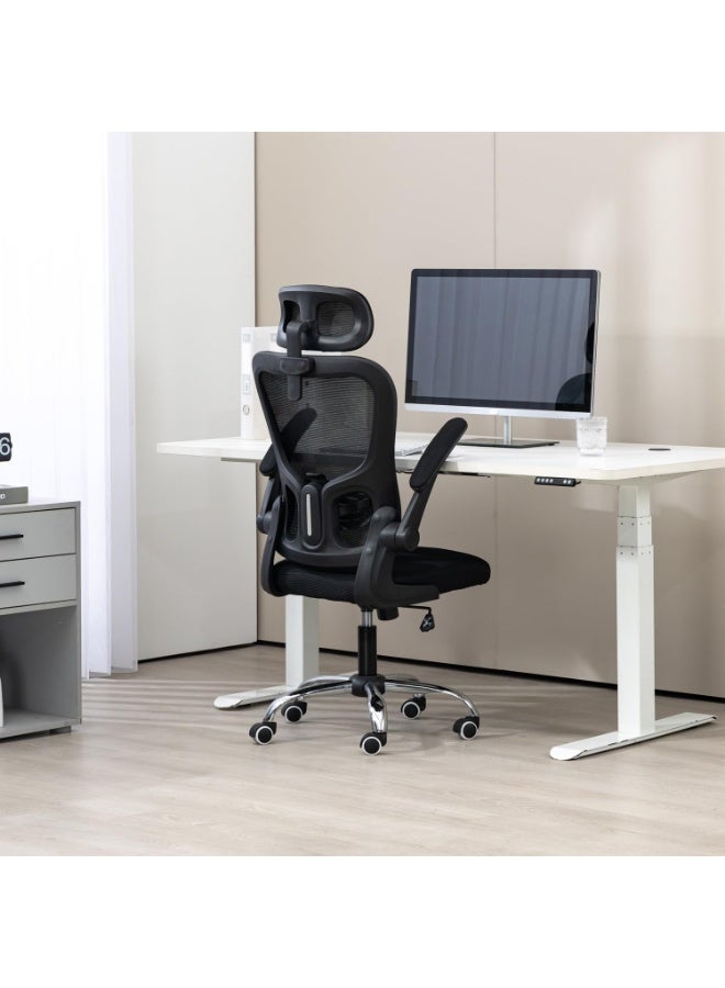 NZONE STORE Height-adjustable swivel mesh office chair made of a blend of foam and fiber - Image 2