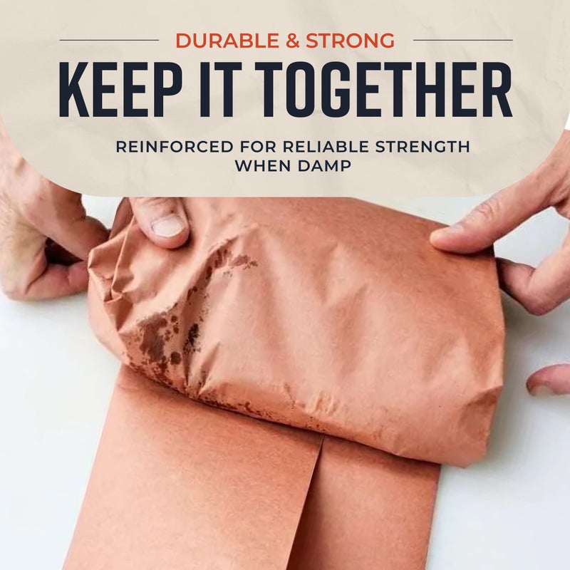 Bryco Goods Pink Butcher Paper Roll - 2 Pack of 18 Inch x 175 Feet Rolls - Food Grade Peach Wrapping Paper for Smoking Meat of all Varieties - Made in USA - Image 5