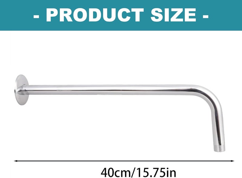 Stainless Steel Adjustable Shower Arm Extension 90-Degree Rotate for Wall Mount Easyly Shower Pipe - Image 5