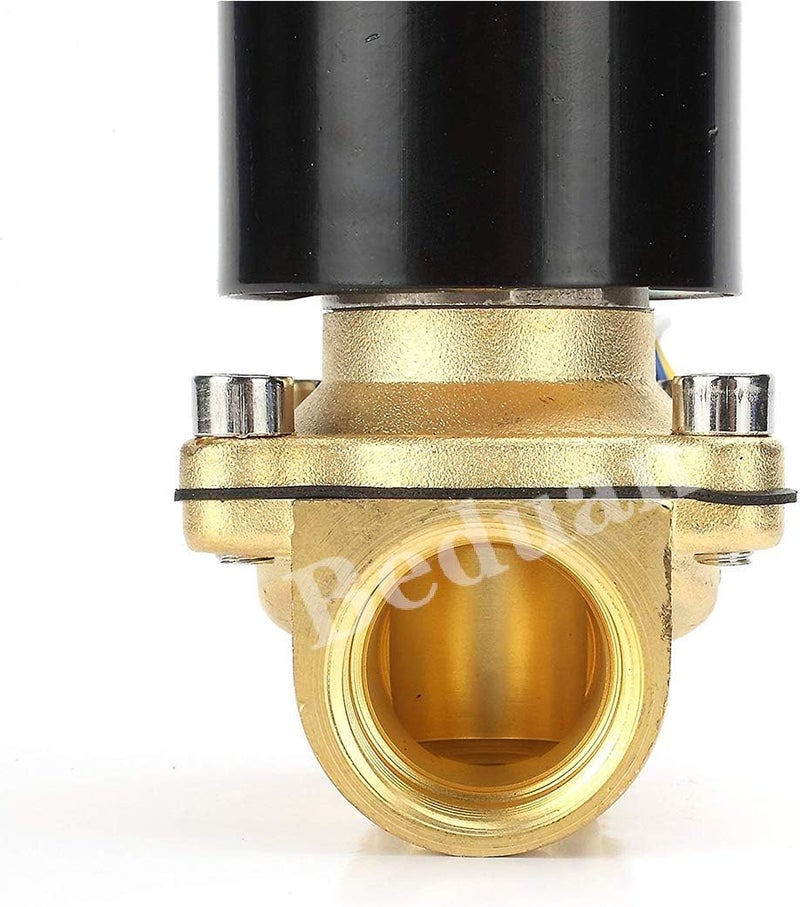 Beduan Brass Electric Solenoid Valve, 3/4" 24V Air Valve Normally Closed for Water, Air, Gas, Fuel, Oil - Image 4