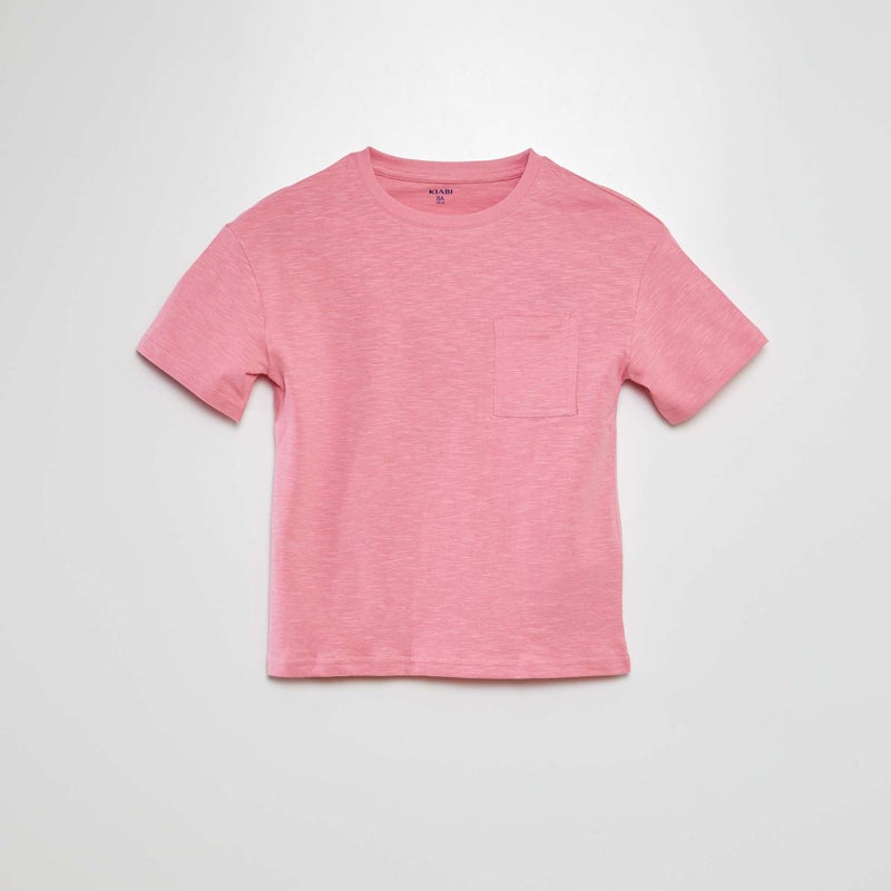 Kiabi Boys Plain T-shirt with pocket - Image 1